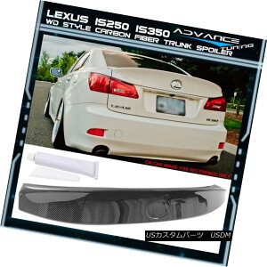 GAp[c Fits 06-13 Lexus IS250 IS350 Sedan WD Style CF Carbon Fiber Rear Trunk Spoiler tBbg06-13NTXIS250 IS350Z_WDX^CCFJ[{t@Co[AgNX|C[