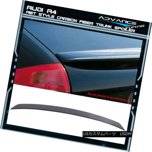エアロパーツ 02-05 Audi A4 B6 ABT Style Carbon Fiber CF Trunk Spoiler 02-05アウディA4 B6 ABTスタイル炭素繊維CFトランク・スポイラー