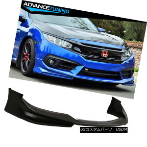 GAp[c Fits 16-18 Honda Civic AP Style Front Bumper Lip - Polyurethane PU 16-18z_VrbNAPX^C̃tgop[bv - |E^PUɓK