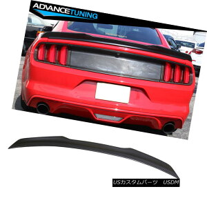 GAp[c Fits 15-18 Ford Mustang S550 V6 GT H Style High Kick V Matte Black Trunk Spoiler tBbg15-18tH[h}X^OS550 V6 GT HX^CnCLbNV}bgubNgNX|C[