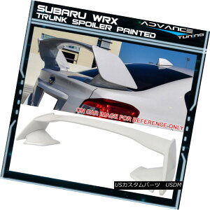 GAp[c Fits 15-18 Subaru WRX STI Style ABS Trunk Spoiler Painted #37J Satin White Pearl tBbg15-18XoWRX STIX^CABSgNX|C[37JTezCgp[