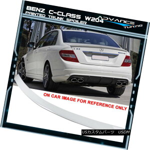 GAp[c 08-14 Benz C Class W204 AMG Style Trunk Spoiler Painted #149 Polar White - ABS 08-14xcCNXW204 AMGX^CgNEX|C[149ɔh - ABS