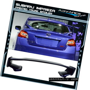 GAp[c Fits 15-18 Subaru WRX STI Style ABS Trunk Spoiler Painted #K3X Lapis Blue Pearl tBbg15-18XoWRX STIX^CABSgNX|C[hK3XsXu[p[