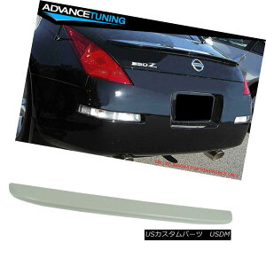 エアロパーツ Fits 03-08 Nissan 350Z Z33 OE Style Trunk Spoiler Painted #QX1 Glacier Pearl フィット03-08日産350Z Z33 OEスタイルトランクスポイラー塗装#QX1氷河パール