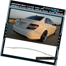 エアロパーツ 08-14 Benz C-Class W204 Trunk Spoiler ABS OEM Painted Color # 650 Cirrus White 08-14ベンツCクラスW204トランク・スポイラーABS OEM塗装カラー＃650シーラス・ホワイト