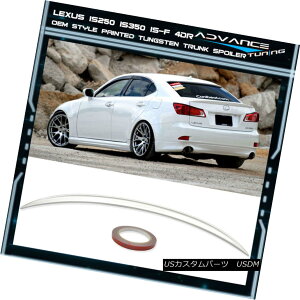 GAp[c Fits 06-13 IS250 350 4Dr OE Style Trunk Spoiler ABS Painted Color # 1G1 Tungsten tBbg06-13 IS250 350 4Dr OEX^CgNX|C[ABShJ[1G1^OXe