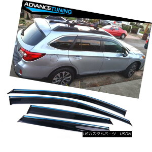 �G�A���p�[�c Fits 15-18 Subaru Outback Polycarbonate Window Visors w/ Chrome Trim 4Pc �N�����g����4Pc�t��15-18�X�o���A�E�g�o�b�N�|���J�[�{�l�[�g���o�C�U�[