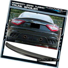 エアロパーツ Fits 08-14 Maserati Gran Tuismo Coupe Ikon Style Trunk Spoiler - CF Carbon Fiber フィット08-14マセラティグランツィスモクーペイコンスタイルのトランクスポイラー - CF炭素繊維