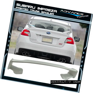 GAp[c Fits 15-18 Subaru WRX STI ABS Trunk Spoiler Painted #K1X Crystal White Pearl tBbg15-18XoWRX STI ABSgNX|C[hK1XNX^zCgp[