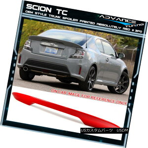 GAp[c Fits 11-16 Scion tC OE Trunk Spoiler OEM Painted Color Absolutely Red # 3P0 tBbg11-16VItC OẼgNEX|C[OEMhF΂ɐԁ3P0