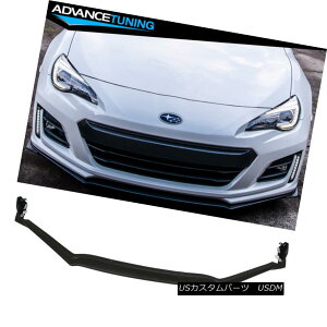 GAp[c Fits 17-18 Subaru BRZ STI Style Front Bumper Lip Spoiler Bodykit PU tBbg17-18XoBRZ STIX^Ctgop[bvX|C[{fBLbgPU