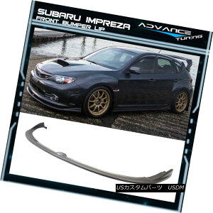 GAp[c Fit For 08-10 Subaru Impreza WRX STI CS Style Front Bumper Lip Spoiler PU Kit 08-10XoCvbTWRX STI CSX^Ctgop[bvX|C[PULbg