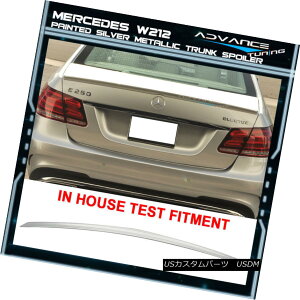 エアロパーツ 10-16 Benz E W212 Trunk Spoiler OEM Painted Color # 744 775 Silver Metallic 10-16ベンツE W212トランク・スポイラーOEM塗装カラー#744 775シルバー・メタリック