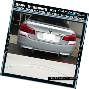 GAp[c 11-16 BMW 5-Series F10 M5 Trunk Spoiler OEM Painted Color # 354 Titanium Silver 11-16 BMW 5V[YF10 M5gNEX|C[OEMhJ[354`^EVo[