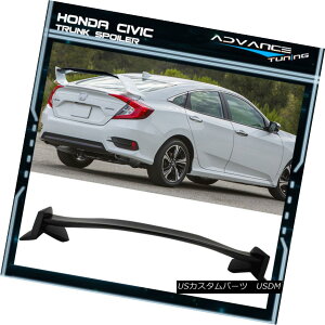 GAp[c 16-18 Honda Civic 10th X Sedan 4Dr Type-R Unpainted Trunk Spoiler Wing - ABS 16-18z_VrbN10th XZ_4Dr^Cv-RhgNX|C[ECO - ABS