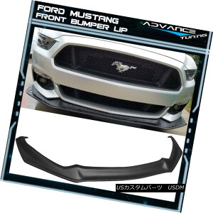 �G�A���p�[�c For 15-17 Ford Mustang Front Bumper Lip Unpainted Black - PP 15-17�t�H�[�h�}�X�^���O�t�����g�o���p�[���b�v���h���u���b�N - PP�p �y���s�A���i�z