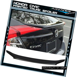 �G�A���p�[�c 16-18 Honda Civic X 4Dr OE Trunk Spoiler ABS Painted Crystal Black Pearl #NH731P 16-18�z���_�V�r�b�NX 4Dr OE�g�����N�X�|�C���[ABS�h���N���X�^���u���b�N�p�[����NH731P �y���s�A���i�z