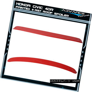 GAp[c 96-00 Honda Civic 4Dr Roof Spoiler Wing OEM Painted Color Roma Red # R97 96-00z_VrbN4Dr[tX|C[ECOOEMhJ[[}bhR97