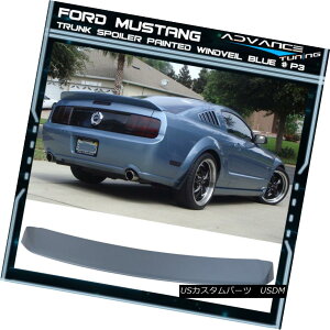 �G�A���p�[�c 05-09 Ford Mustang Trunk Spoiler ABS OEM Painted Color Windveil Blue # P3 05-09 Ford Mustang�g�����N�E�X�|�C���[ABS OEM�h���J���[Windveil Blue��P3 �y���s�A���i�z