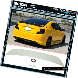 �G�A���p�[�c 11-15 Scion TC RS Style OEM Painted Color # 040 Super White II Trunk Spoiler 11-15�T�C�I��TC RS�X�^�C��OEM�h���J���[��040�X�[�p�[�z���C�gII�g�����N�E�X�|�C���[