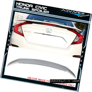 GAp[c 16-18 Honda Civic LED Brake Trunk Spoiler Painted#NH830M Lunar Silver Metallic 16-18z_VrbNLEDu[LgNX|C[hNH830MiVo[^bN