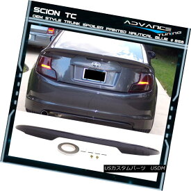 エアロパーツ Fits 11-16 Scion tC OE ABS Trunk Spoiler OEM Painted Color Nautical Blue # 8S6 フィット11-16シオンtC OE ABSトランク・スポイラーOEM塗装カラーNautical Blue＃8S6