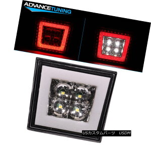 �G�A���p�[�c Fits Universal Fitment Square Clear LED Rear Tail Third 3RD Brake Light Lamp ���j�o�[�T�������`�X�N�G�A�N���ALED���A�^�C��3RD�u���[�L���C�g�����v�ɓK�� �y���s�A���i�z