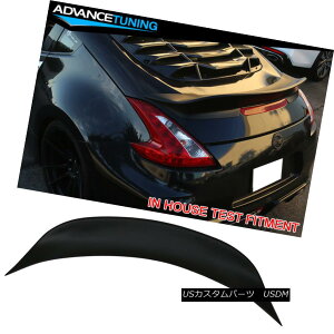GAp[c Fits 09-18 Nissan 370Z Ikon Style Duckbill Trunk Spoiler Unpainted Black PP tBbg09-18Y370ZCRX^C_bNrgNX|C[hPP