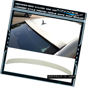 GAp[c 07-13 Benz S-Class W221 L Type Roof Spoiler OEM Painted Color # 650 Cirrus White 07-13xcSNXW221 L^Cv[tX|C[OEMhJ[650 Cirrus White