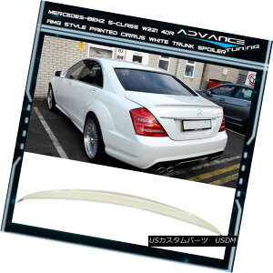 GAp[c 07-13 Benz S-Class W221 Trunk Spoiler OEM Painted Color # 650 Cirrus White 07-13xcSNXW221gNEX|C[OEMhJ[650V[XEzCg