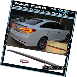 GAp[c Fit 15-17 Sonata LF OE Style Painted LED Roof Spoiler#S3B Phantom Black Metallic tBbg15-17\i^LF OEX^ChLEDX|C[S3Bt@gubN^bN