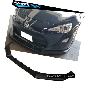 �G�A���p�[�c Fits 13-16 Scion FRS Ikon V3 Style Front Bumper Lip Spoiler PU Unpainted Black �t�B�b�g13-16�V�I��FRS�C�R��V3�X�^�C���t�����g�o���p�[���b�v�X�|�C���[PU���h����