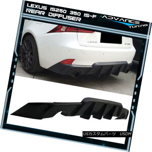 GAp[c Fits 14-16 Lexus IS250 350 Rear Bumper Lip Diffuser Black - Poly Urethane PU tBbg14-16NTXIS250 350Aop[bvfBt[UubN - |E^PU