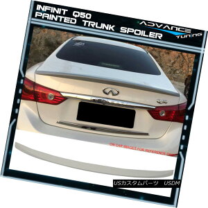 �G�A���p�[�c Fits 15-18 Infiniti Q50 4DR Trunk Spoiler Painted #QAA Moonlight White Pearl �t�B�b�g15-18�C���t�B�j�e�BQ50 4DR�g�����N�E�X�|�C���[�E�y�C���g#QAA���[�����C�g�E�z���C�g�E�p�[�� �y���s�A���i