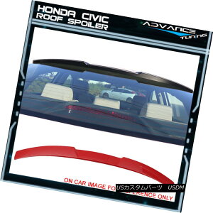 GAp[c 16-18 Honda Civic X Sedan 10th Gen 4Dr IKON Roof Spoiler Painted#R513 Rallye Red 16-18z_VrbNXZ_104DrCR[tX|C[hR513[bh