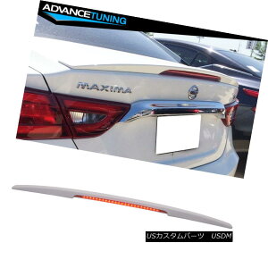 GAp[c Fits 16-18 Nissan Maxima Premium OE Style ABS Trunk Spoiler With LED Brake Light tBbg16-18Y}LV}v~AOEX^CABSgNX|C[LEDu[LCg