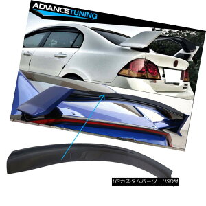 �G�A���p�[�c Fit 06-11 Honda Civic Top Gurney Flap Trunk Spoiler Wing Transparent Smoke �t�B�b�g06-11�z���_�V�r�b�N�g�b�v�K�[�j�[�t���b�v�g�����N�X�|�C���[�E�C���O�����ȉ� �y���s�A���i�z