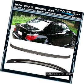 エアロパーツ 04-10 BMW E60 4Dr AC Trunk + Roof Spoiler OEM Painted Color # 475 Black Sapphire 04-10 BMW E60 4Dr ACトランク+ルーフスポイラーOEM塗装カラー＃475ブラックサファイア