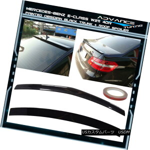 GAp[c 10-16 BENZ W212 4Dr Trunk + Roof Spoiler OEM Painted Color # 197 Obsidian Black 10-16xcW212 4DrgN+[tX|C[OEMhJ[197j