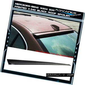 GAp[c 08-14 Benz W204 4DR PU Flexible Rear Roof Spoiler OEM Painted Color # 040 Black 08-14xcW204 4DR PUtLVuA[tX|C[OEMhJ[040ubN