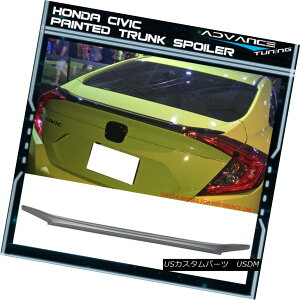 GAp[c 16-18 Honda Civic Sedan Trunk Spoiler OEM Painted #NH830M Lunar Silver Metallic 16-18z_VrbNZ_gNX|C[OEMhς݁NH830MiVo[^bN