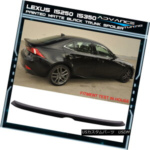 GAp[c Fit 14-16 Lexus IS250 350 300 OE Style F-Sport Trunk Spoiler Painted Matte Black tBbg14-16NTXIS250 350 300 OEX^CF-X|[cgNX|C[h}bgubN