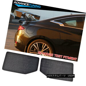 GAp[c V1 Style Universal GT Trunk Spoiler Wing Side Plate Add On Carbon Fiber CF V1X^Cjo[TGTgNEX|C[ECOTChEv[gɒYf@CFǉ
