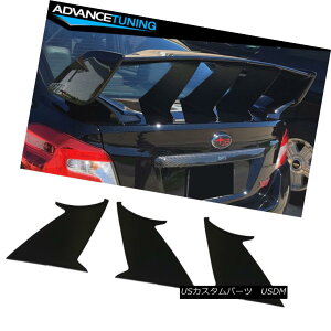 GAp[c Fits 15-18 Subaru WRX STI 3PC Rear Trunk Spoiler Wing Stabilizer Support Add On tBbg15-18XoWRX STI 3PCAgNX|C[EBOX^rCUT|[g