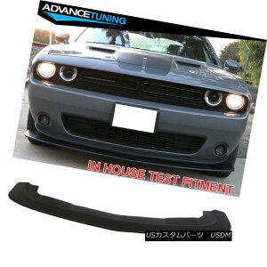 �G�A���p�[�c For 15-18 Dodge Challenger SXT Style Front Bumper Lip Black Primer PP 15-18�h�b�W�`�������W���[SXT�X�^�C���t�����g�o���p�[���b�v�u���b�N�v���C�}�[PP �y���s�A���i�z