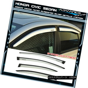 GAp[c Fits 12-15 Civic Sedan Acrylic Window Visors 4Pc Painted #NH700M 12-15̃VrbNZ_AÑoCU[4hNH700Mh