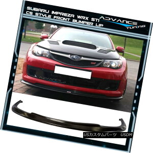 GAp[c Fit For 08-10 Subaru Impreza WRX STI CS Style Front Bumper Lip Spoiler Bodykit 08-10XoCvbTWRX STI CSX^Ctgop[bvX|C[{fBLbg