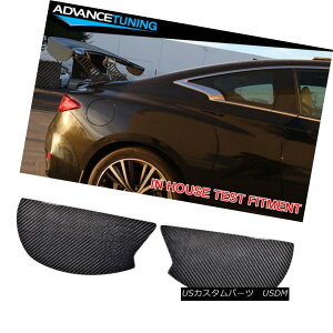 GAp[c V3 Style Universal GT Trunk Spoiler Wing Side Plate Add On Carbon Fiber CF V3X^Cjo[TGTgNEX|C[ECOTChEv[gɃJ[{Et@Co[CFǉ