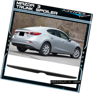 GAp[c Fits 14-17 Mazda 3 Sedan OE Factory Style Flush ABS Matte Black Trunk Spoiler tBbg14-17}c_3Z_OEHX^CtbVABS}bgubNgNX|C[