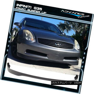 �G�A���p�[�c Fit For 03-07 Infiniti G35 JDM T-R Type Front Bumper Lip Spoiler PU 03-07�C���t�B�j�e�BG35 JDM T-R�^�C�v�t�����g�o���p�[���b�v�X�|�C���[PU�ɓK�� �y���s�A���i�z